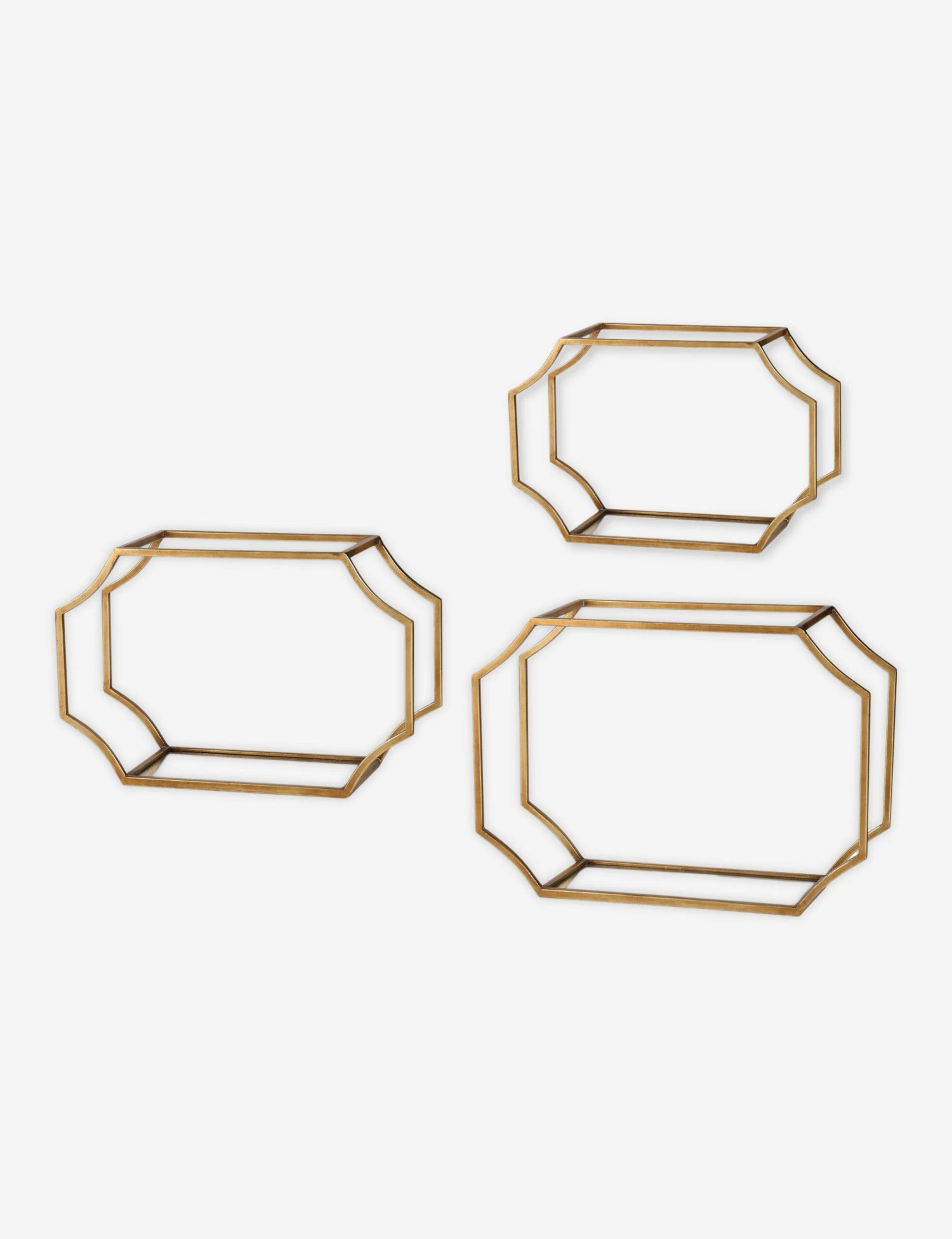 Lindee Shelves (Set Of 3) By Grace Feyock 3 Lindee Shelves (Set Of 3) By Grace Feyock