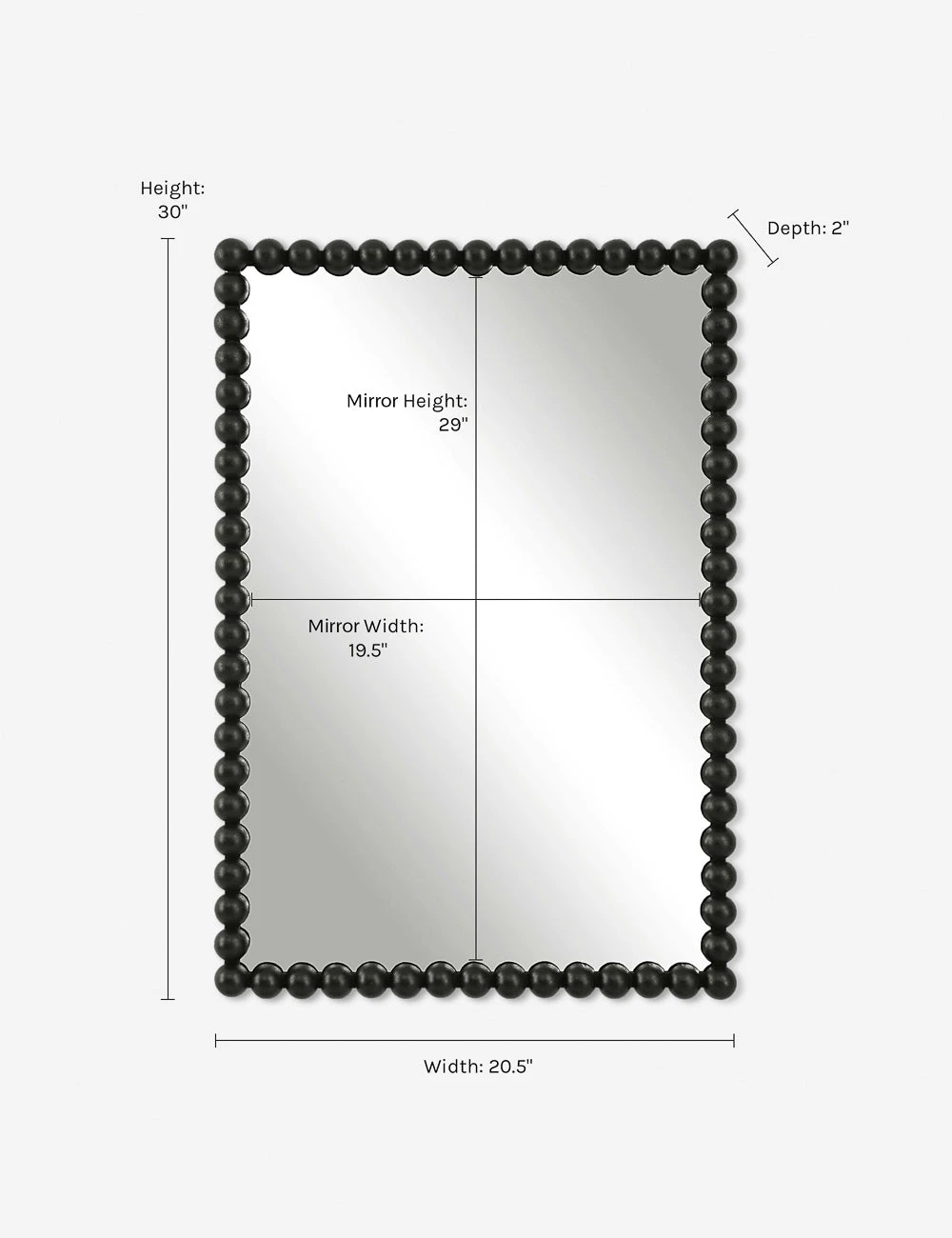 Whipple Rectangle Mirror 7 Whipple Rectangle Mirror - Image 5
