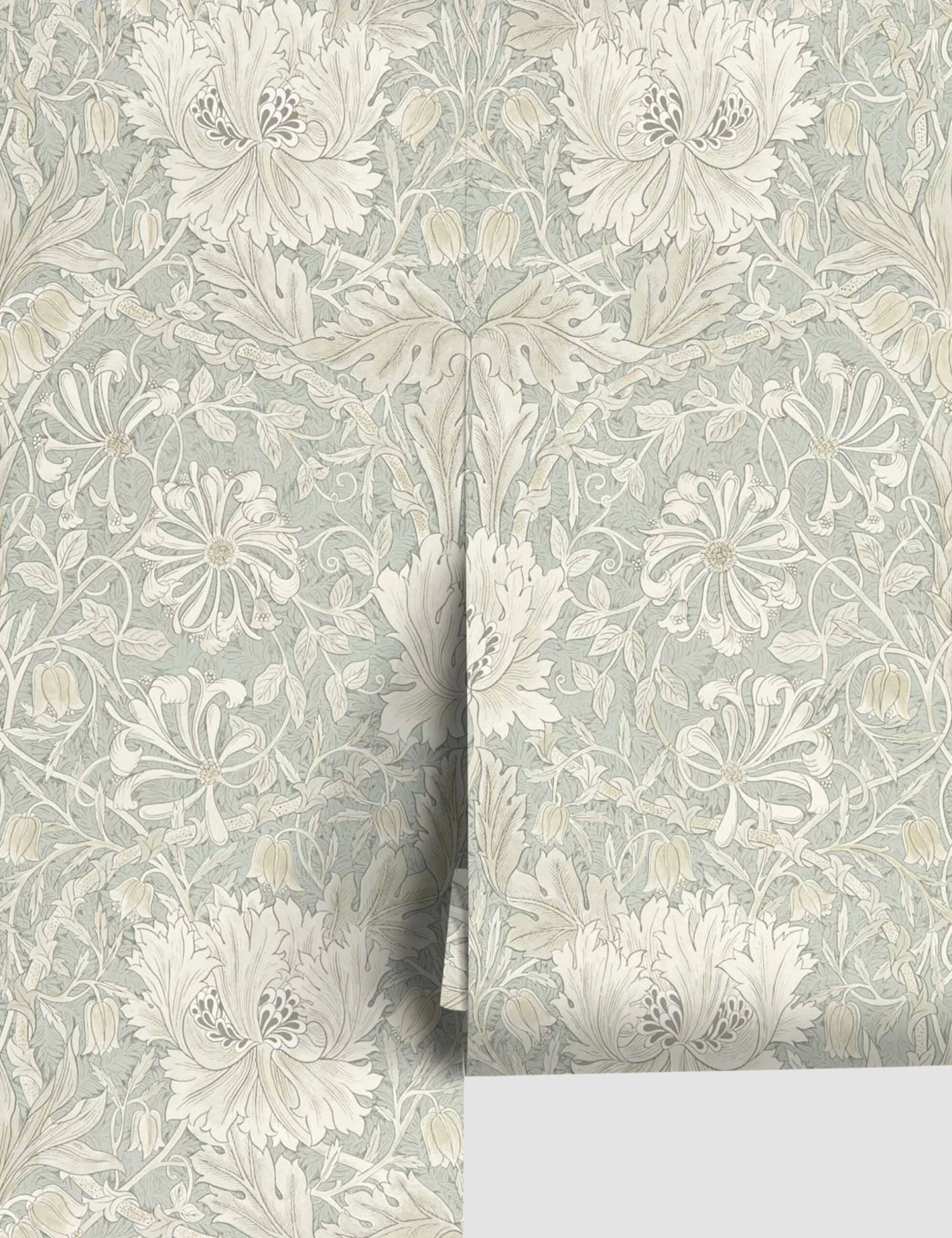 Pure Honeysuckle & Tulip Wallpaper By Morris & Co. 3 Pure Honeysuckle & Tulip Wallpaper By Morris & Co.