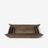 Derby Leather Trays (Set Of 3) By Regina Andrew -Home Decor Sale 20 1502BRN Product 67090b59 f6bb 47c9 8410 0f153735fd7a