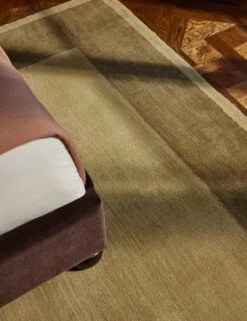 Deller Hand-Loomed Wool Rug By Jake Arnold -Home Decor Sale 4 BedroomII FullStyledDORSWALLPAPER DELLERRUG Olive 6660 SITE CROP LIFESTYLE