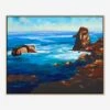 Blue Seascape Wall Art By Sara Brown -Home Decor Sale 52GCSB0049 OG FR 36PM51481