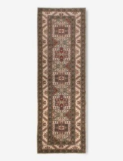 Vintage Turkish Hand-Knotted Wool Runner Rug No. 234, 3' X 9'8"