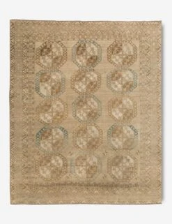 Vintage Turkish Hand-Knotted Wool Rug No. 393, 7'9" X 9'8"