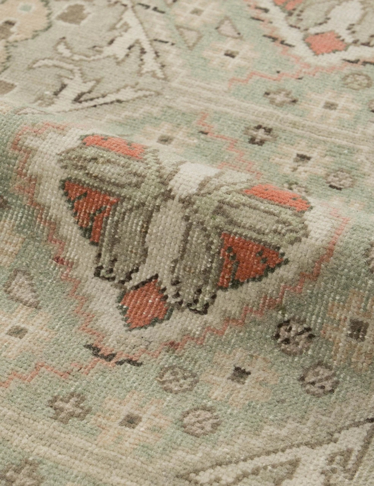 Vintage Turkish Hand-Knotted Wool Rug No. 408, 4' X 6'9" 6 Vintage Turkish Hand-Knotted Wool Rug No. 408, 4' X 6'9" - Image 4