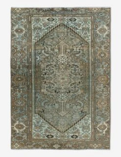 Vintage Turkish Hand-Knotted Wool Rug No. 447, 3'11" X 6'3"