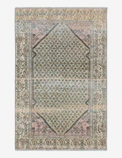 Vintage Turkish Hand-Knotted Wool Rug No. 449, 3'10" X 6'7"