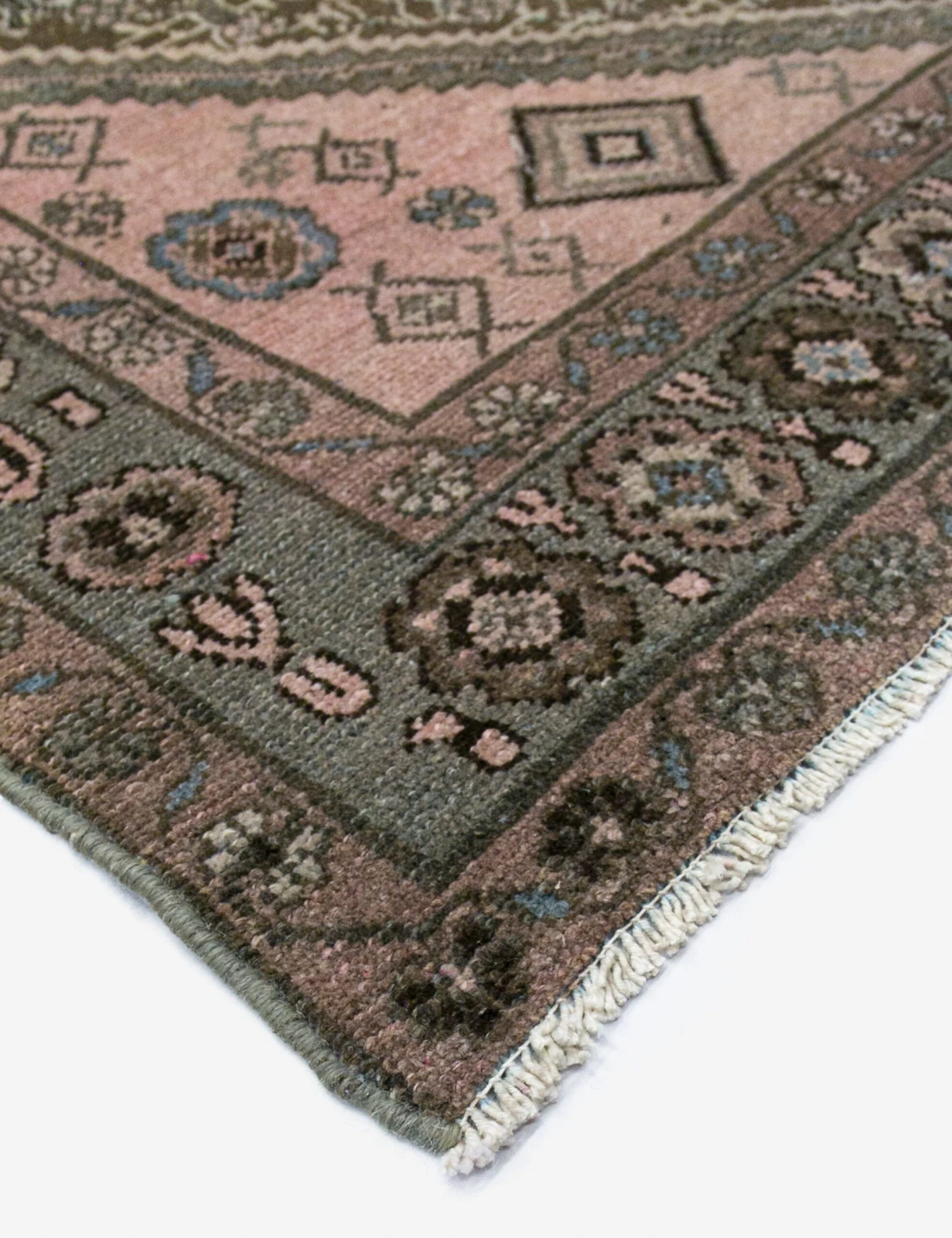 Vintage Turkish Hand-Knotted Wool Rug No. 450, 4'1" X 6'5" 4 Vintage Turkish Hand-Knotted Wool Rug No. 450, 4'1" X 6'5" - Image 2