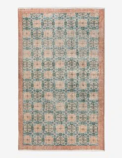 Vintage Turkish Hand-Knotted Wool Rug No. 454, 3'12" X 6'11"