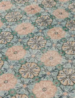 Vintage Turkish Hand-Knotted Wool Rug No. 454, 3'12" X 6'11" -Home Decor Sale A0661292 3