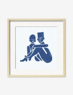 Pair (Square) Print By Adrian Brandon -Home Decor Sale AdrianPairSquareNaturalFrame