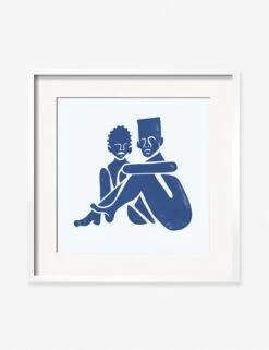 Pair (Square) Print By Adrian Brandon -Home Decor Sale AdrianPairSquareWhiteFrame