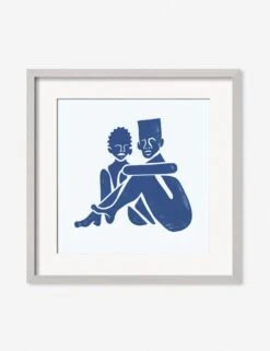 Pair (Square) Print By Adrian Brandon -Home Decor Sale AdrianPairSquaresilverFrame