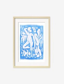 Picnic Print By Adrian Brandon -Home Decor Sale AdrianPicnicNaturalFrame