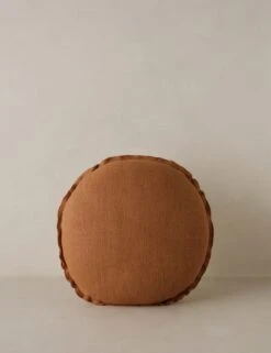 Arlo Linen Round Pillow -Home Decor Sale ArloLinenPillow BurntOrange Round A0657489 1346 1