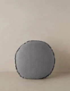 Arlo Linen Round Pillow -Home Decor Sale ArloLinenPillow DustyBlue Round A0657492 1355 1
