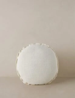 Arlo Linen Round Pillow -Home Decor Sale ArloLinenPillow Ivory Round A0657493 1331 1