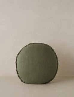Arlo Linen Round Pillow -Home Decor Sale ArloLinenPillow Olive Round A0657496 1352 1