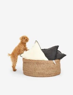 Assembly Jute Basket By J'Jute -Home Decor Sale AssemblyBasketdogonedge SITECROP