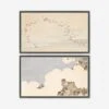 Summer Skies Wall Art (Set Of 2) -Home Decor Sale BKT 20 0102 Set