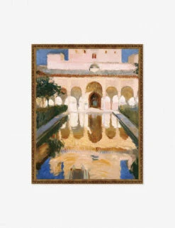 Hall Of The Ambassadors, Alhambra, Granada' Wall Art By Joaquin Sorolla Y Bastida -Home Decor Sale BronzeGoldFrameupdateHallofAmbassadors