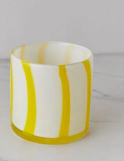 Donte Candle Holder 21 Donte Candle Holder -Home Decor Sale CANDLE HOLDER CALORE CURVE XS yellow white 13366