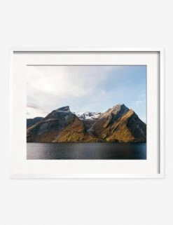 Fjords Photography Print By Carley Rudd -Home Decor Sale CarleyRuddFjordsWhiteFramedPrint