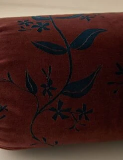 Carmine Velvet Pillow -Home Decor Sale CarmineVelvetPillow Sangria Bolster A0658538B Product 0469