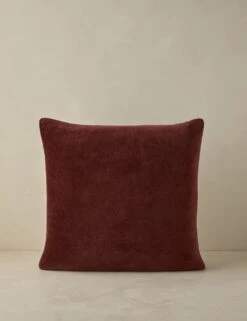 Carmine Velvet Pillow -Home Decor Sale CarmineVelvetPillow Sangria Square A0658536B1