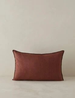 Carys Contrast Linen Pillow -Home Decor Sale CarysContrastLinenPillow Brick Olive Lumbar A0656768 4571 Product