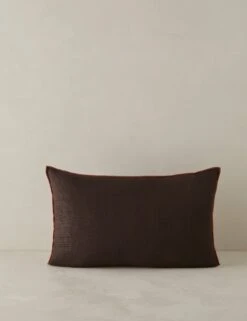 Carys Contrast Linen Pillow -Home Decor Sale CarysContrastLinenPillow Chocolate Brick Lumbar A0656772 4578 Product