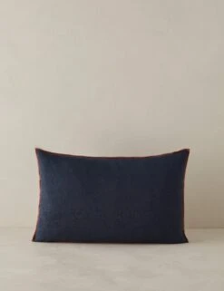 Carys Contrast Linen Pillow -Home Decor Sale CarysContrastLinenPillow Indigo Brick Lumbar A0656774 4581 Product