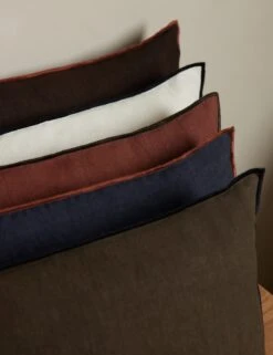 Carys Contrast Linen Pillow -Home Decor Sale CarysPillowGroupshot Studio Lifestyle15