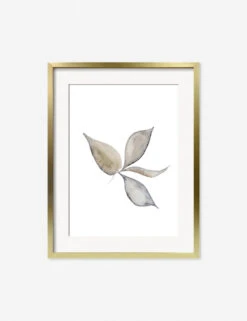 Faded Leaves Print By Céline Nordenhed -Home Decor Sale CelineFadedLeavesGoldFrame