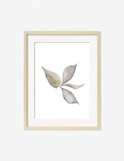 Faded Leaves Print By Céline Nordenhed -Home Decor Sale CelineFadedLeavesNaturalFrame