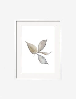 Faded Leaves Print By Céline Nordenhed -Home Decor Sale CelineFadedLeavesWhiteFrame