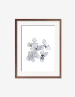 Frozen Leaves Print By Céline Nordenhed -Home Decor Sale CelineFrozenPetalsWalnutFrame