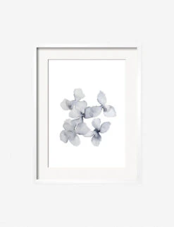 Frozen Leaves Print By Céline Nordenhed -Home Decor Sale CelineFrozenPetalsWhiteFrame