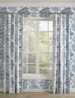 Central Park Curtain Panel By Scalamandre -Home Decor Sale CentralParkCurtainPanelbyScalamandre LightBlue 50 x96 4514 Withwallpaper
