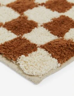 Checkerboard Bath Mat By Sarah Sherman Samuel -Home Decor Sale CheckerboardBathMatbySarahShermanSamuel Umber 21 x34 A0656925 5155
