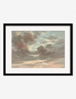 Cloud Study, Stormy Sunset Print By John Constable -Home Decor Sale CloudStudyStormySunsetBlackMatted