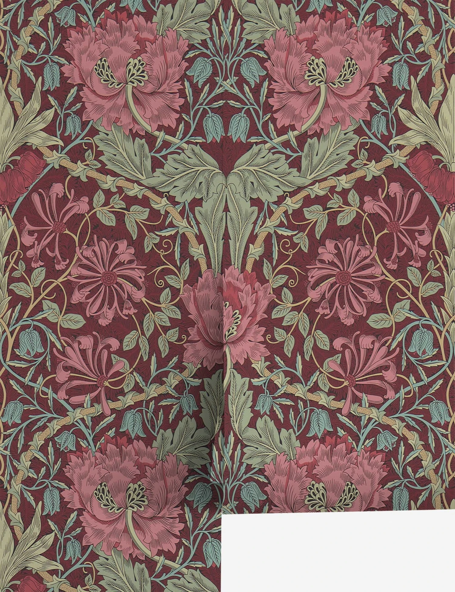 Pure Honeysuckle & Tulip Wallpaper By Morris & Co. 9 Pure Honeysuckle & Tulip Wallpaper By Morris & Co. - Image 7