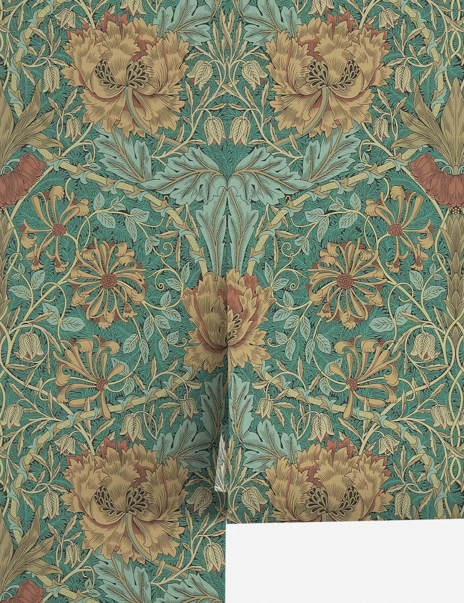 Pure Honeysuckle & Tulip Wallpaper By Morris & Co. 8 Pure Honeysuckle & Tulip Wallpaper By Morris & Co. - Image 6