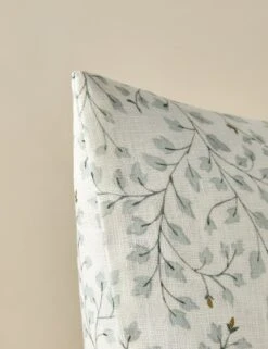 Dainty Leaves Linen Pillow By Rylee + Cru 10 Dainty Leaves Linen Pillow By Rylee + Cru -Home Decor Sale DaintyLeavesLinenPillowbyRylee Cru Blue Square A0659568B Product 0422