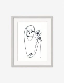 Flower Print By Damienne Merlina -Home Decor Sale DamienneMerlinaFlowerSilverFrame