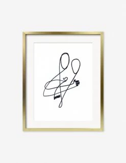 Love Print By Damienne Merlina -Home Decor Sale DamienneMerlinaLoveGoldFrame