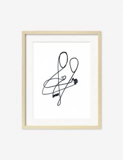 Love Print By Damienne Merlina -Home Decor Sale DamienneMerlinaLoveNaturalFrame