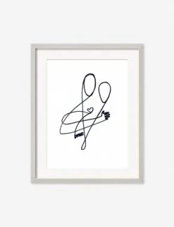 Love Print By Damienne Merlina -Home Decor Sale DamienneMerlinaLoveSilverFrame