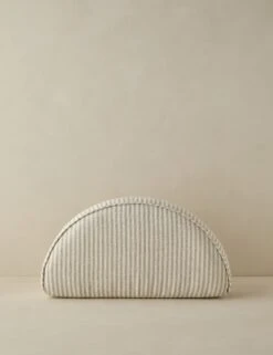 Darrow Linen Half-Disc Pillow