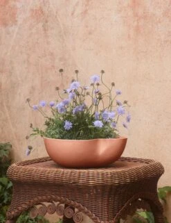 Dempsy Low Planter By Sarah Sherman Samuel -Home Decor Sale DempsyLowPlanter Eggshell Siennal 12 x12 A0657322 2